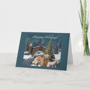 Soirée de la carte de Noël Golden Retriever11