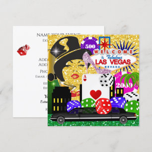 Soirée de Las Vegas - Invitation Casino / Poker