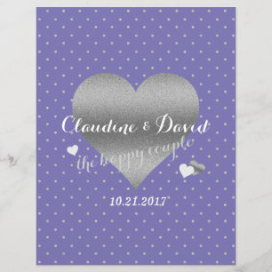 Soirée de Mariage de Pointe de Coeur Périwinkle & 
