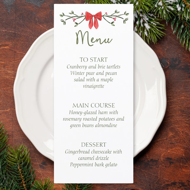 Soirée de Noël ou menu Mariage avec Bow (Créateur téléchargé)