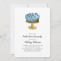 Soirée de thé de douche nuptiale. Invitation Brunc