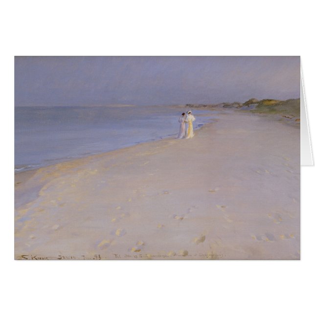 Soirée d'été à la plage du sud, Skagen, 1893 (Devant horizontal)