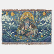 "Soirée froide, bras forts" Jetée de couverture