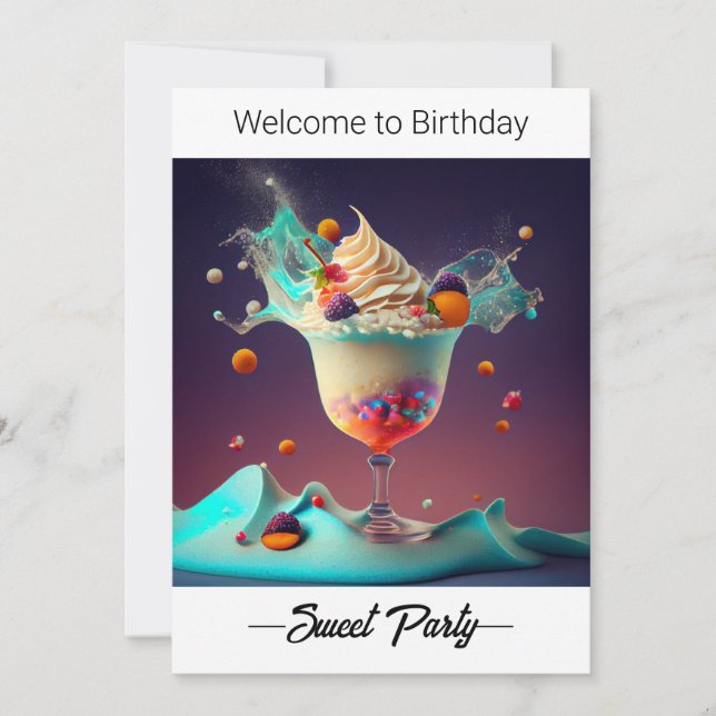 Soirée. Invitation originale. (Devant)