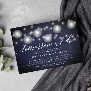 Soirée lumineuse   Invitation au dîner de répétiti