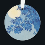 Soirée Lune Arbre Bleu Lune<br><div class="desc">Fleur de cerise sur une nuit lune (vers 1932) par Ohara Koson (1877-1945). Une belle lune du soir. Original du Los Angeles County Museum of Art.</div>