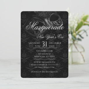 Soirée Masquerade Party Invitation