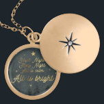 Soirée silencieuse, Collier rond de la Saint-Nuit<br><div class="desc">Grand collier rond plaqué argent</div>