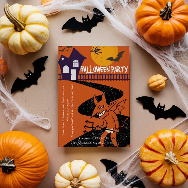  Soirée Sinière : Invitation à une fête d'Hallowee (Créateur téléchargé)