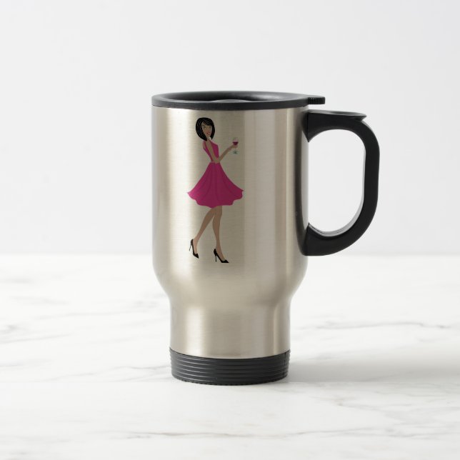 Soiree sur la tasse inoxydable de voyage de (Droit)