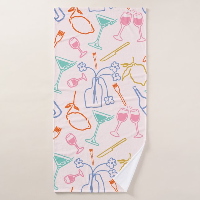 Soirée toscane (Serviette de bain)