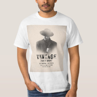 Soirée Vintage en T-shirt en coton pour hommes