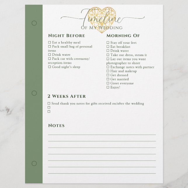 Soirée wedding planner Avant - 2 Semaines Après La (Devant)