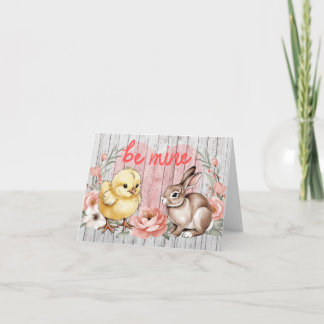 Sois à moi carte poulet et lapin