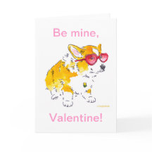 Sois À Moi, Valentine ! Carte Corgi
