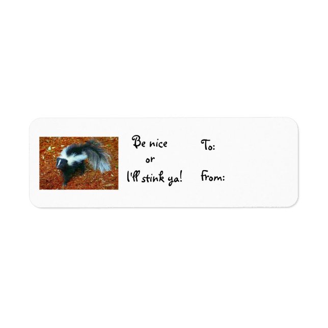 Sois gentil ou je vais vous puer ! - étiquette de  (Devant)