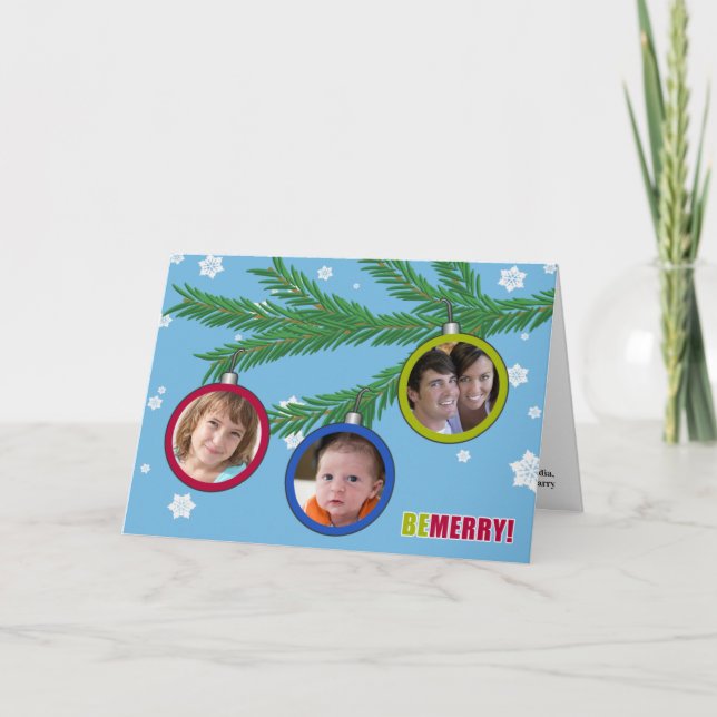 Sois Joyeux ! Carte de voeux de Noël (Devant)