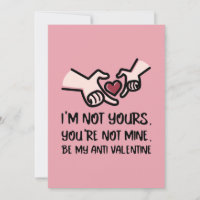 Sois ma carte anti-Saint-Valentin - Cœur