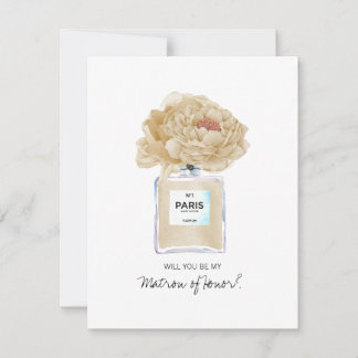 Sois ma carte de parfum Matron d'honneur Champagne