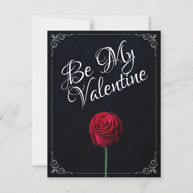 Sois ma Saint-Valentin - Rose rouge foncé (Devant)