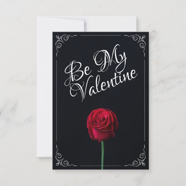 Sois ma Saint-Valentin - Rose rouge foncé (Devant)