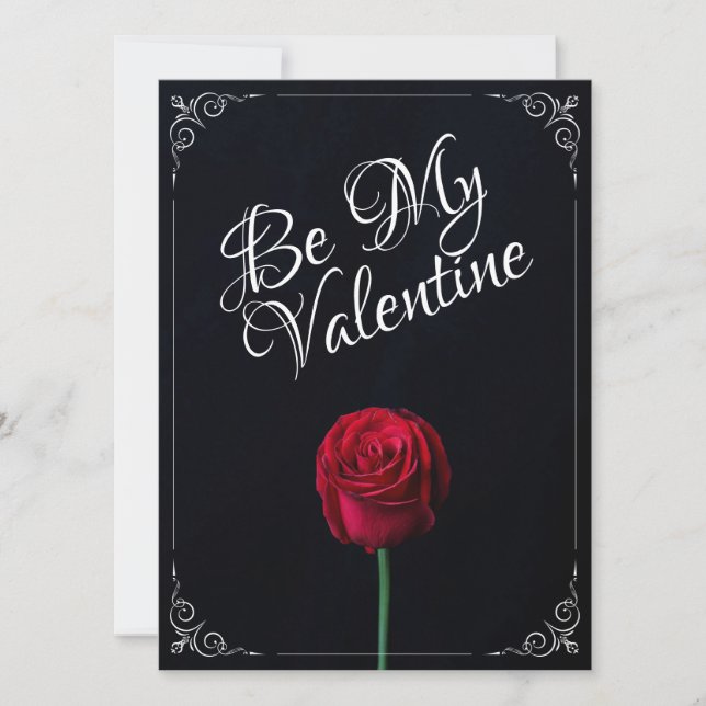 Sois ma Saint-Valentin - Rose rouge foncé (Devant)