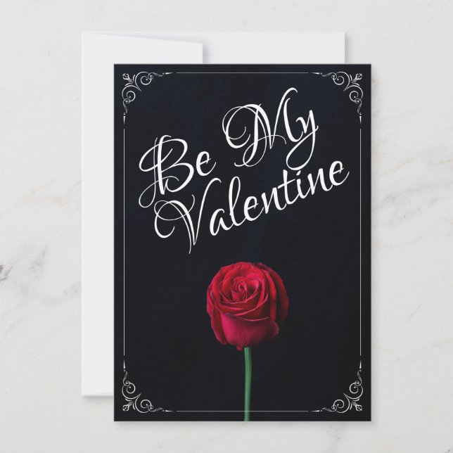 Sois ma Saint-Valentin - Rose rouge foncé (Devant)