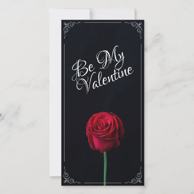 Sois Ma Saint-Valentin - Rose Rouge Sombre (Devant)