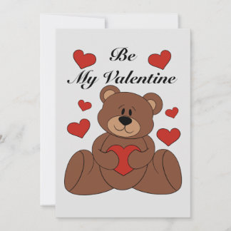 Sois ma Valentine jolie carte de vacances Valentin