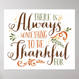 Sois Merci Whimsical Script Poster de Thanksgivi