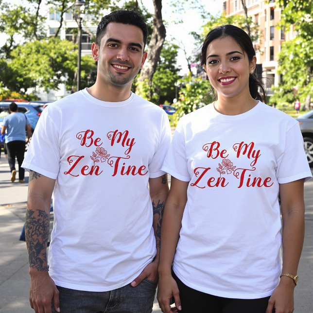 Sois Mes T-Shirts Couple Zen-Tine Correspondant (Créateur téléchargé)