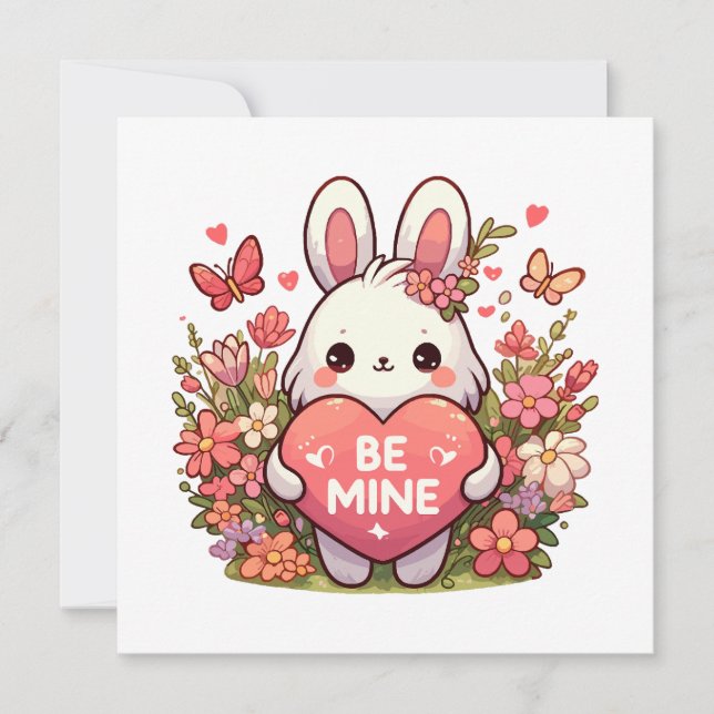 sois mienne, lapin drôle valentin amour (Devant)