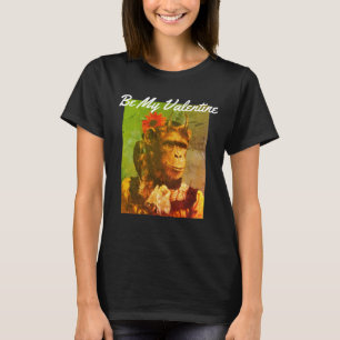 Sois Mon T-shirt Saint Valentin Funny Monkey