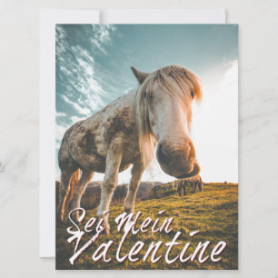 Sois mon Valentin avec cheval qui regarde V2.0