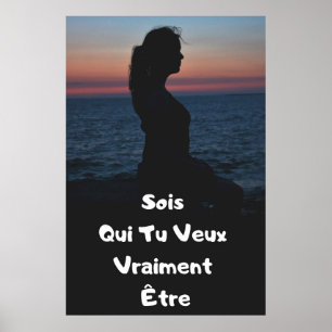 "Sois Toi" Affiche Citation Positive-Poster