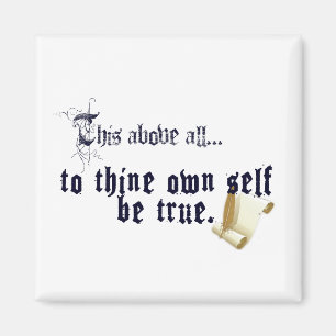 Sois Toi-Même - Citation de Shakespeare Magnet