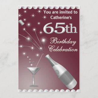 soixante-cinquième Invitation de fête
