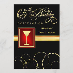 soixante-cinquième Invitations de fête
