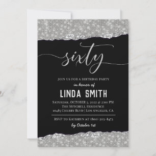 Soixante Diamond Invitation Anniversaire