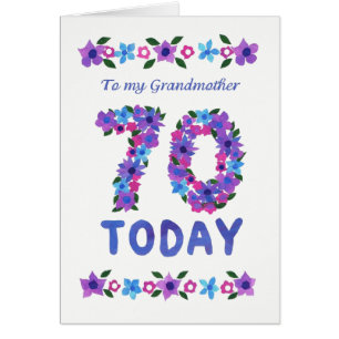 Soixante-dixième anniversaire assez floral, pour