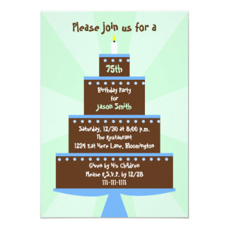 carte invitation 75 ans
