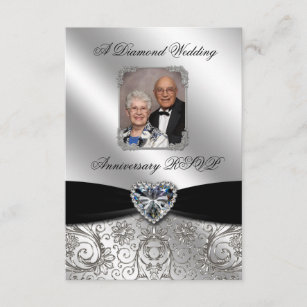 Invitations Faire Part De Noces De Diamant Zazzle Fr