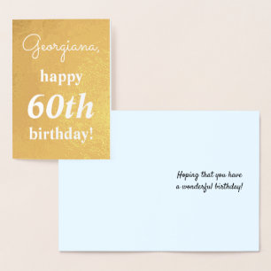 Soixantième carte de voeux d'anniversaire de