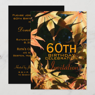 soixantième Invitation de coutume d'automne de