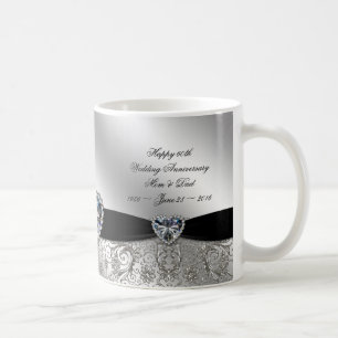 soixantième Tasse de café d'anniversaire de noces