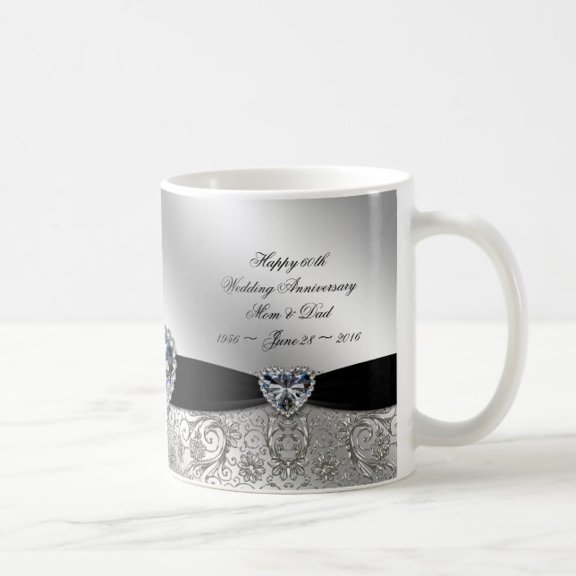 soixantième Tasse de café d'anniversaire de noces (Droite)