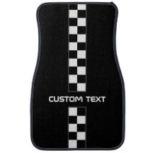 Tapis Checkered de plancher de voiture de rayure -