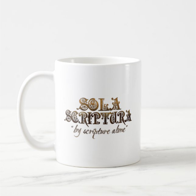 "SOLA SCRIPTURA" (vers de w/bible) tasse de (Gauche)