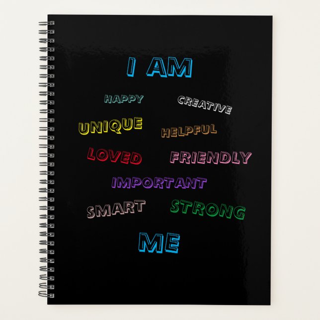 Solace Mind® I AM Affirmations Planner (Devant)