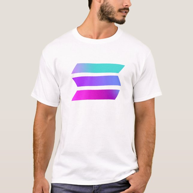 SOLANA altcoin cadeau noir Tshirt pour lui (Devant)